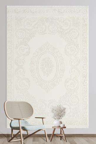 Taboo - Beyaz Dekoratif Modern Salon Halısı
