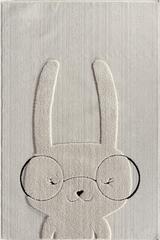 Kids - Bunny Tavşan Figürlü Krem Bebek Odası Halısı