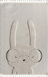 Kids - Bunny Tavşan Figürlü Krem Çocuk Odası Halısı