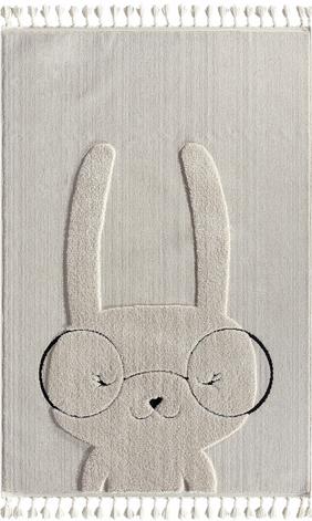  Kids - Bunny Tavşan Figürlü Krem Bebek Odası Halısı